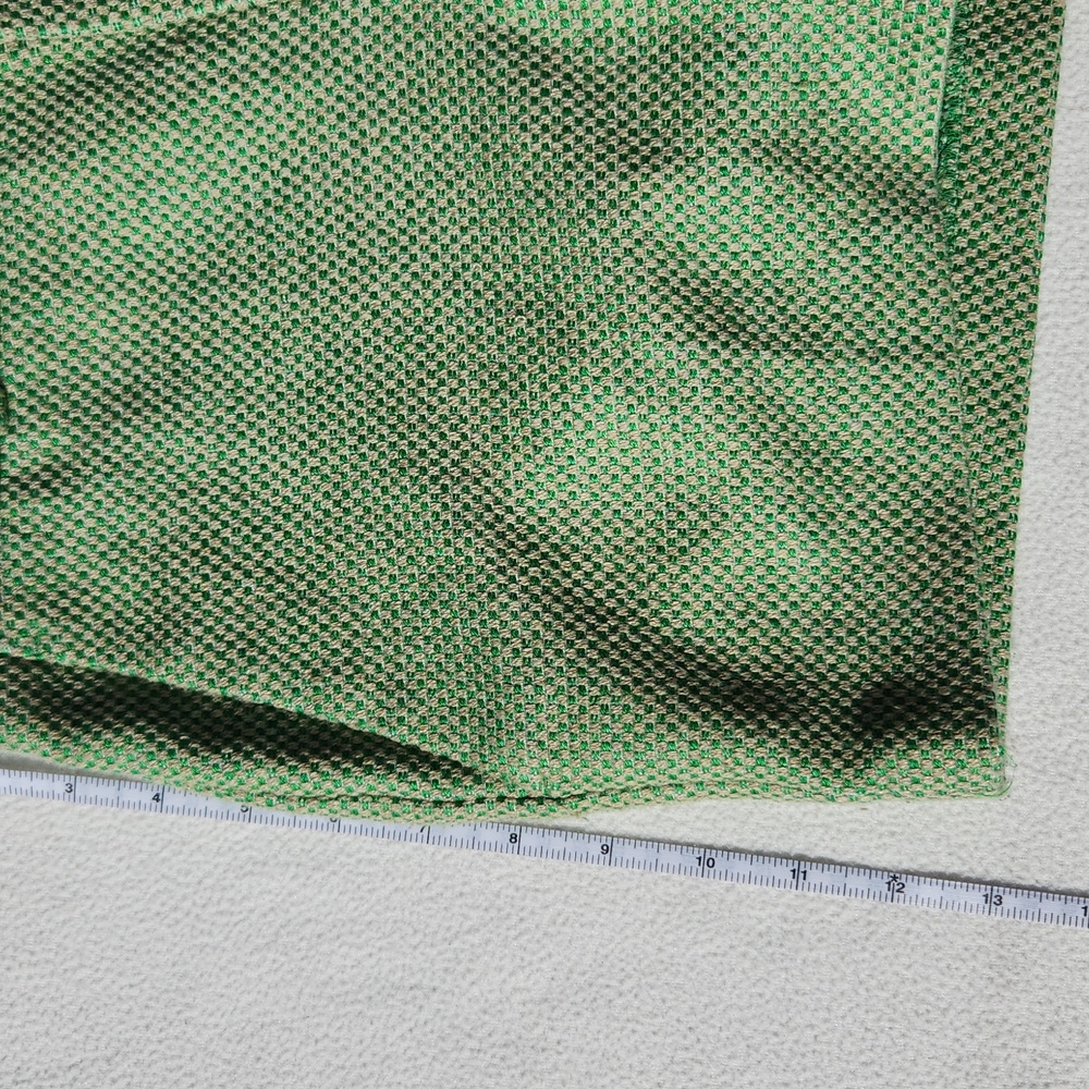 Banana Republic Basketweave Shorts - Green & Tan Sz 00 Petite - Picture 6 of 10